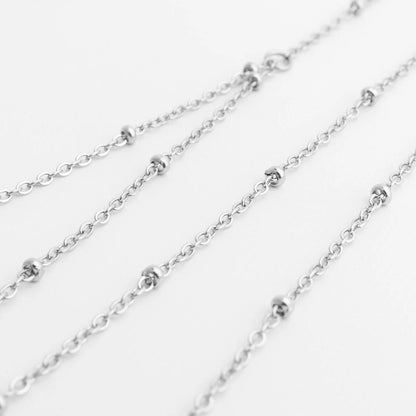 18K Gold PVD Stainless Steel Full Body Chain Satellite