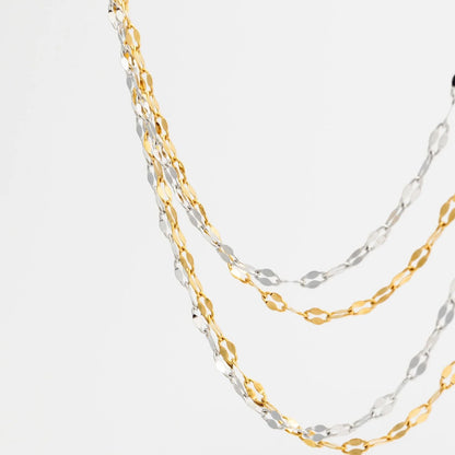 18K Gold PVD Stainless Steel Lip Belly Chain