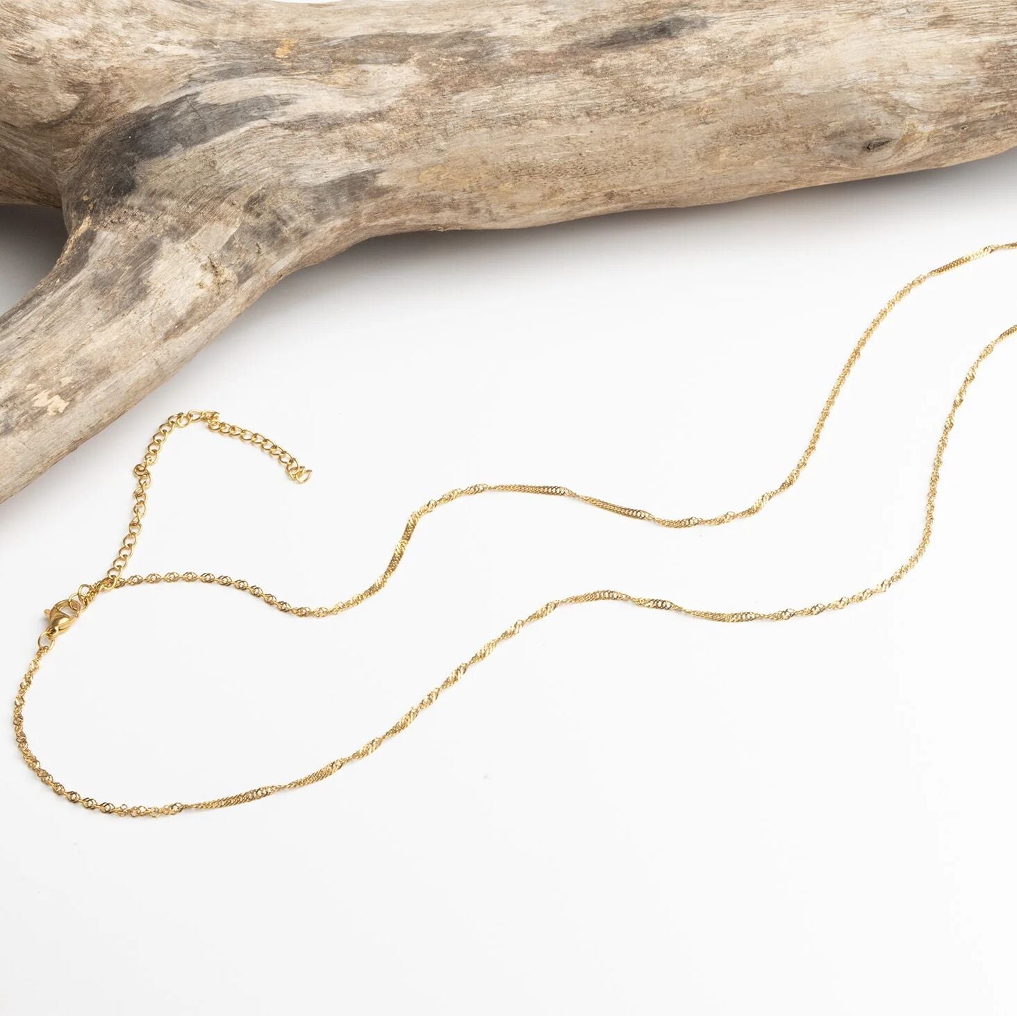 18K Gold PVD Stainless Steel Singapore Belly Chain