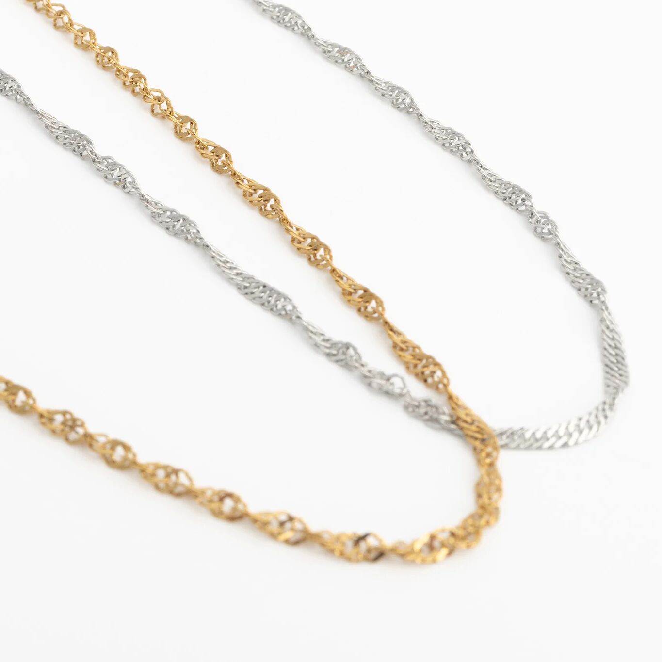 18K Gold PVD Stainless Steel Singapore Belly Chain