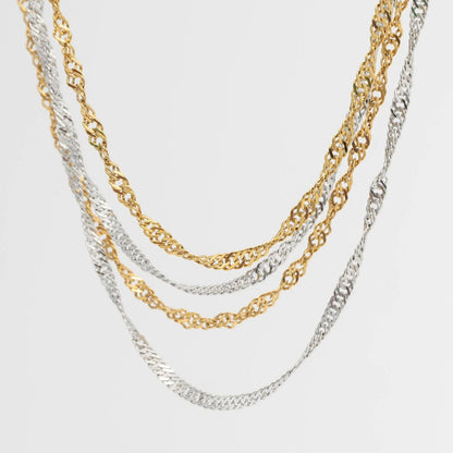18K Gold PVD Stainless Steel Singapore Belly Chain