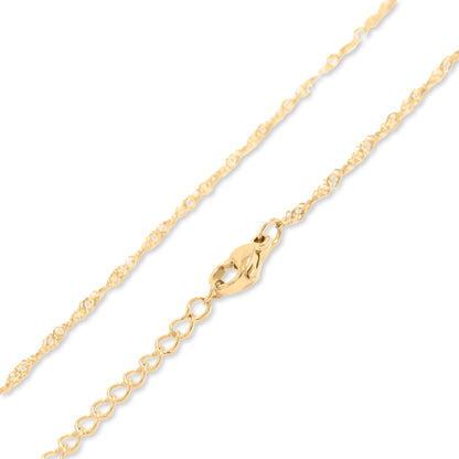 18K Gold PVD Stainless Steel Singapore Belly Chain
