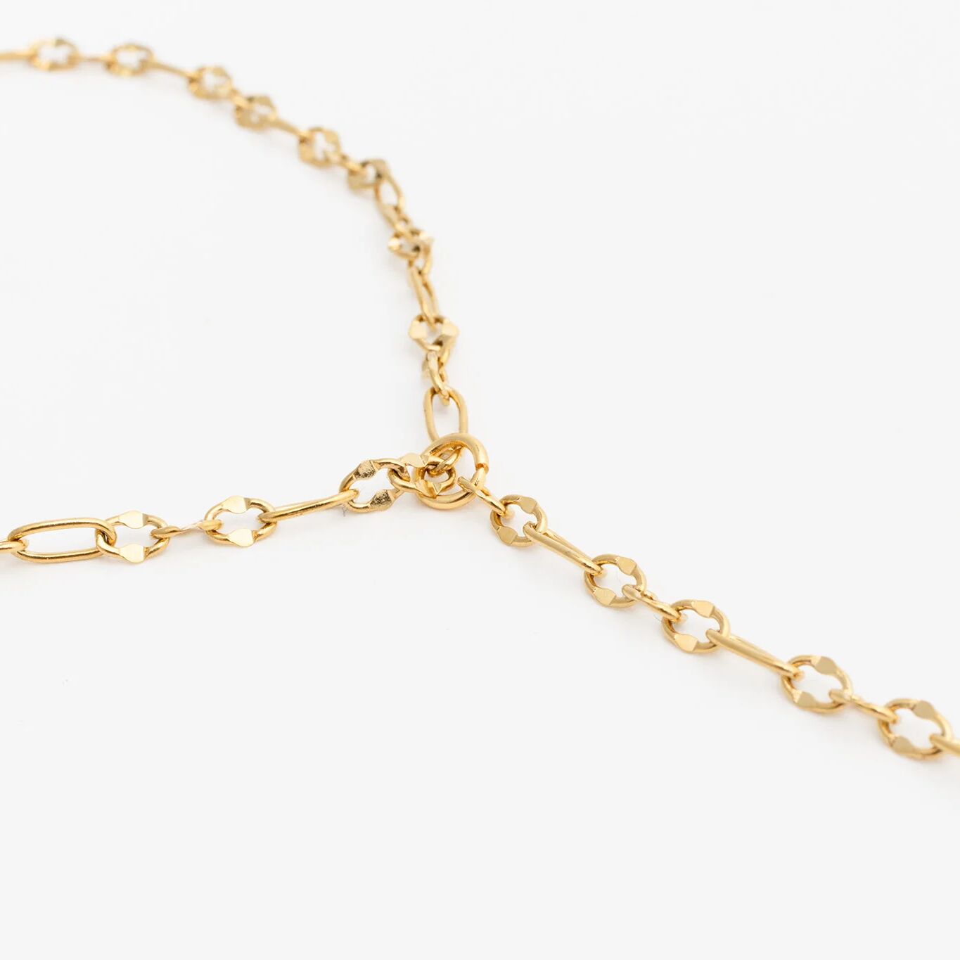 18K Gold PVD Stainless Steel Smooth Lip Hand Chain