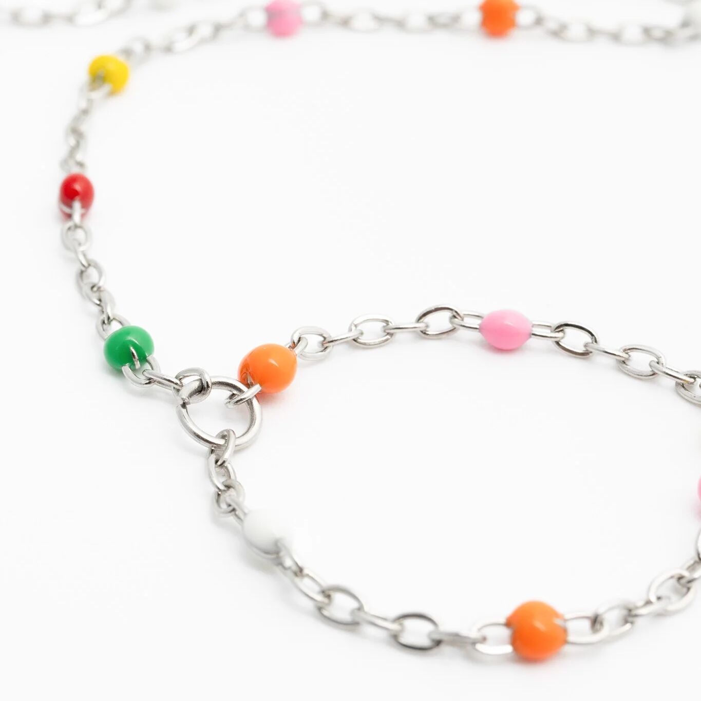 18K Gold PVD Stainless Steel Multi Color Hand Chain