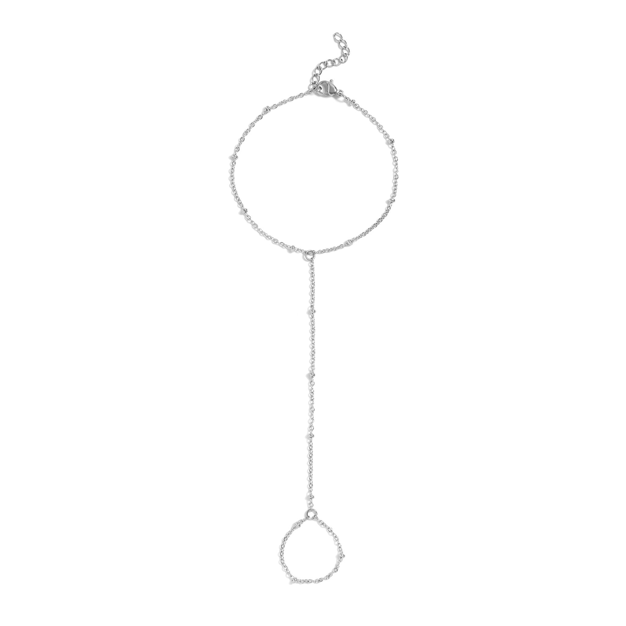 Silver Satellite Hand Chain