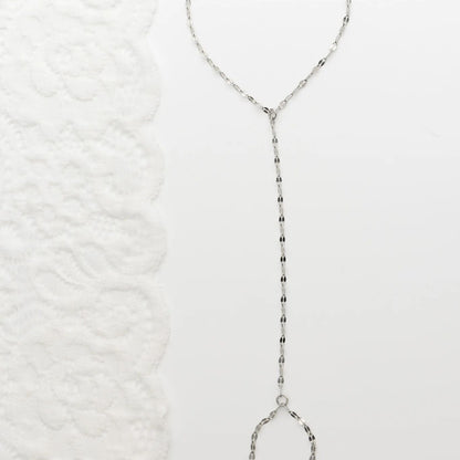 18K Gold PVD Stainless Steel Lip Hand Chain