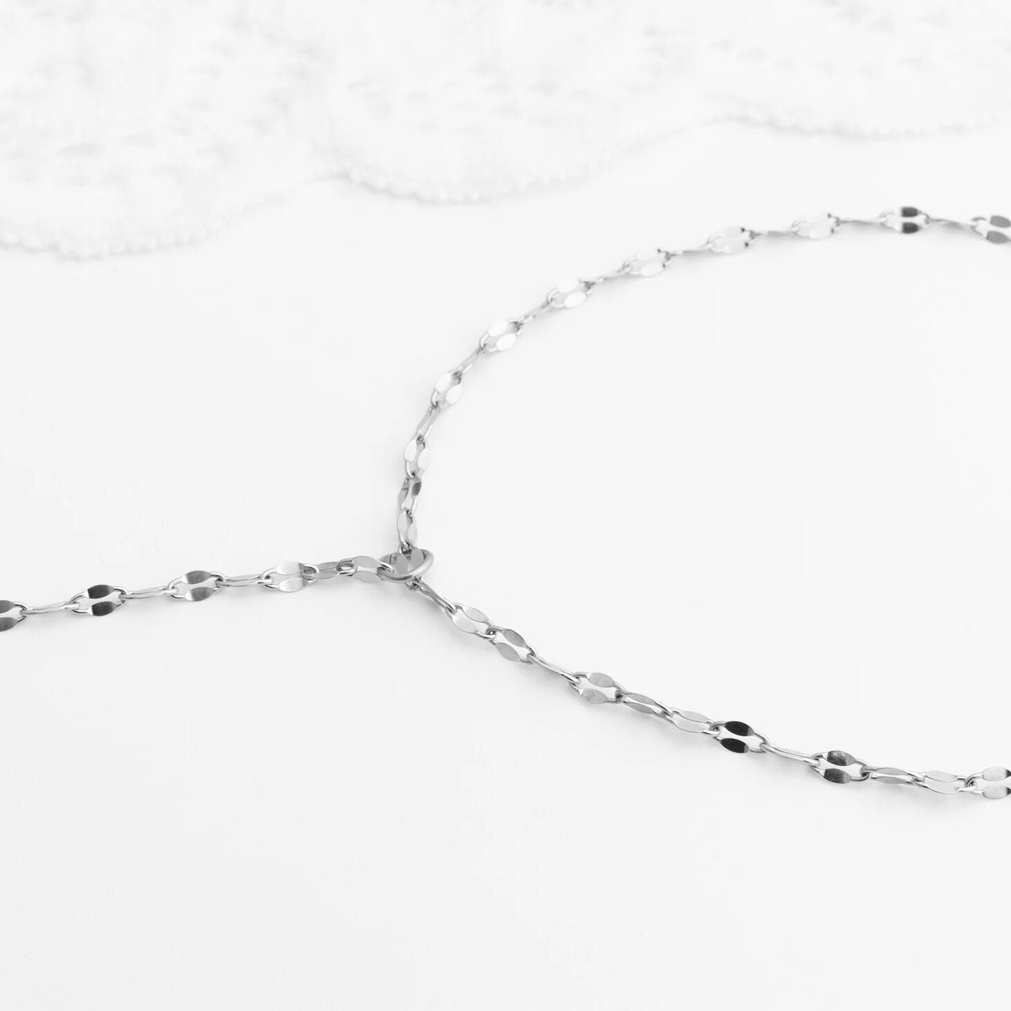18K Gold PVD Stainless Steel Lip Hand Chain