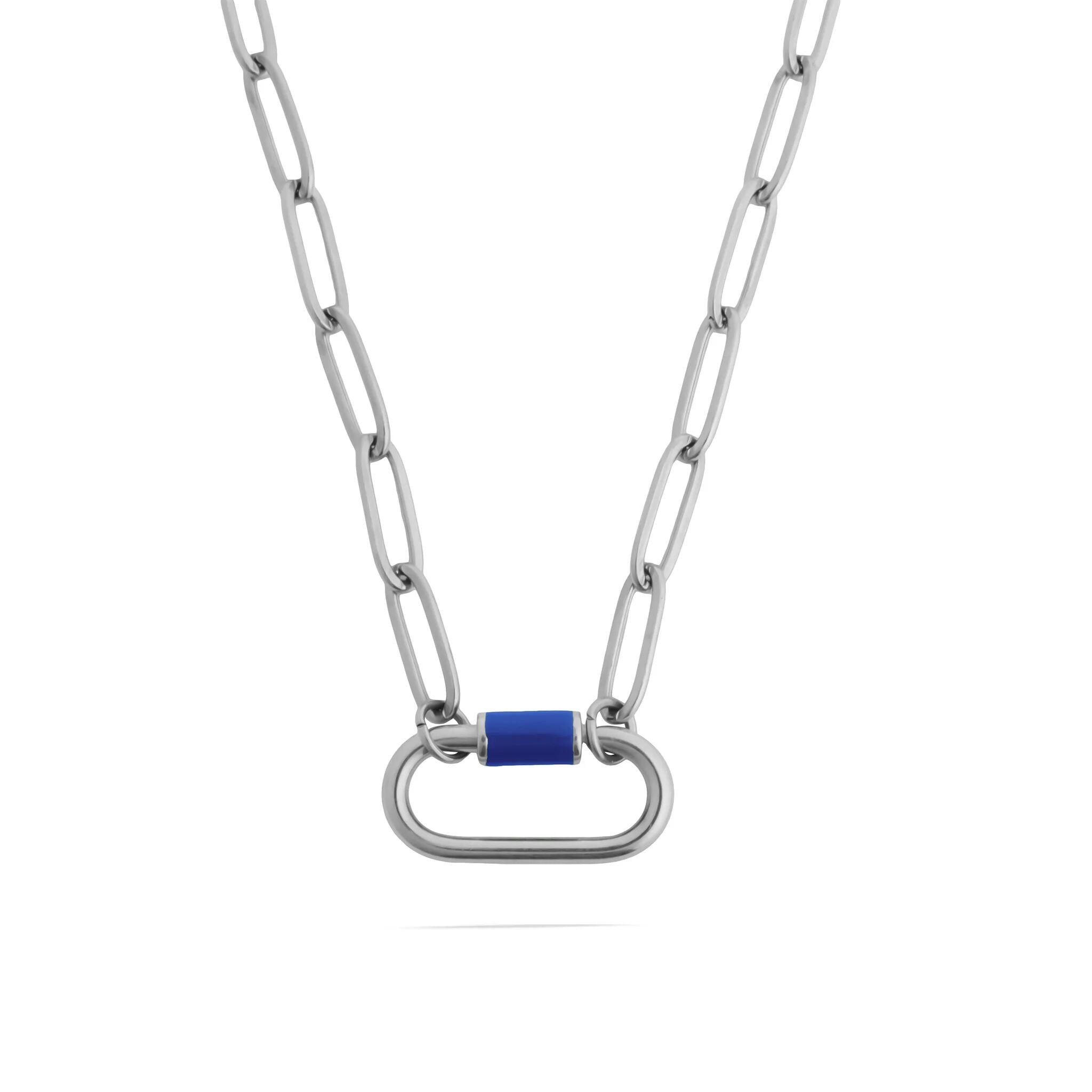 Stainless Steel Colorful Carabiner Necklace
