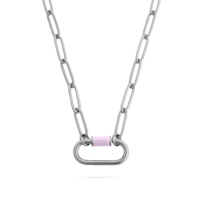 Stainless Steel Colorful Carabiner Necklace