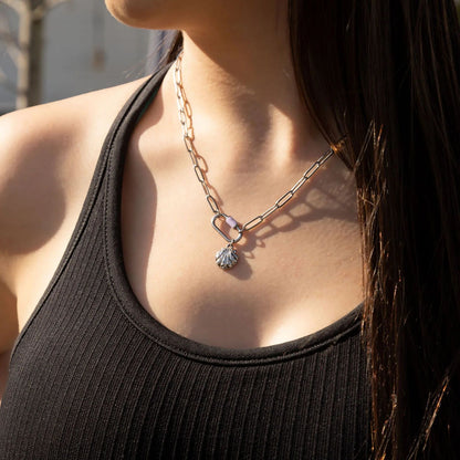 Stainless Steel Colorful Carabiner Necklace