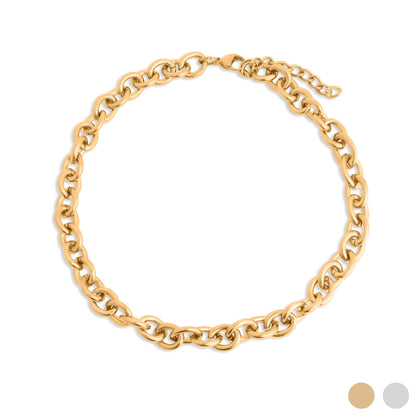 18K Gold PVD Stainless Steel Chunky Chain Necklace