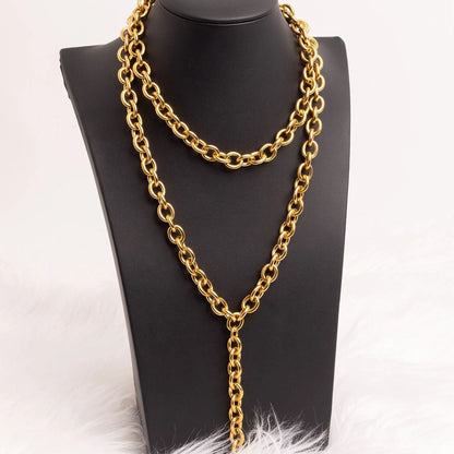 18K Gold PVD Stainless Steel Chunky Chain Necklace