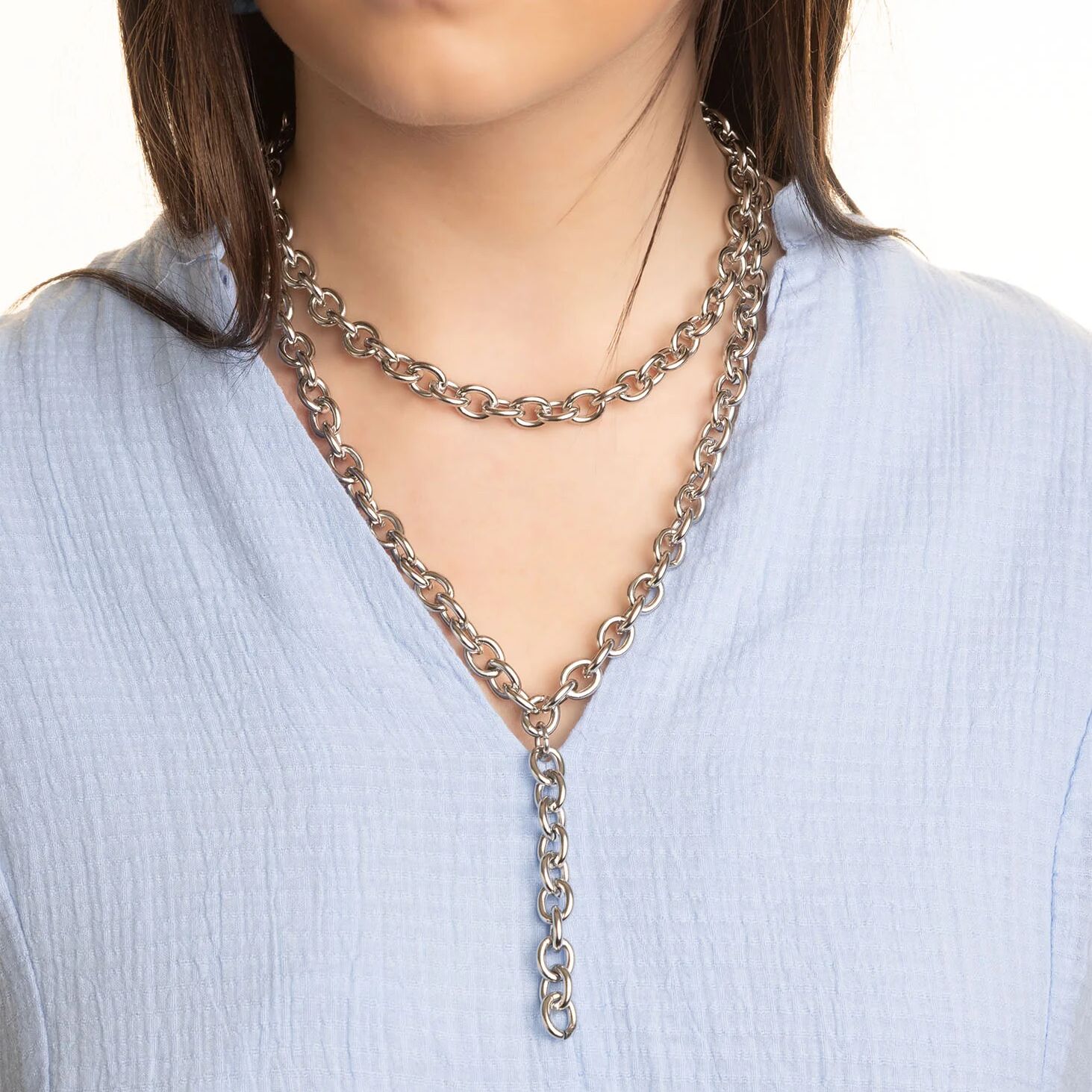 18K Gold PVD Stainless Steel Chunky Chain Necklace