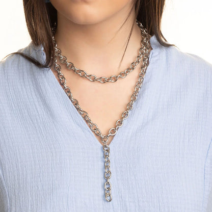 18K Gold PVD Stainless Steel Chunky Chain Necklace