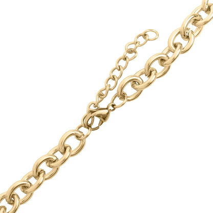 18K Gold PVD Stainless Steel Chunky Chain Necklace