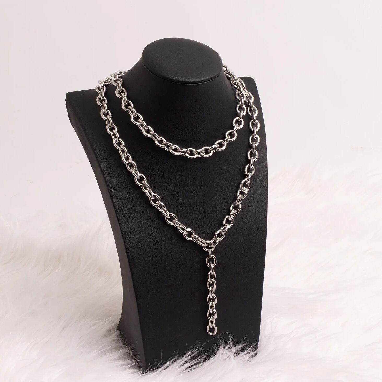 18K Gold PVD Stainless Steel Chunky Chain Necklace
