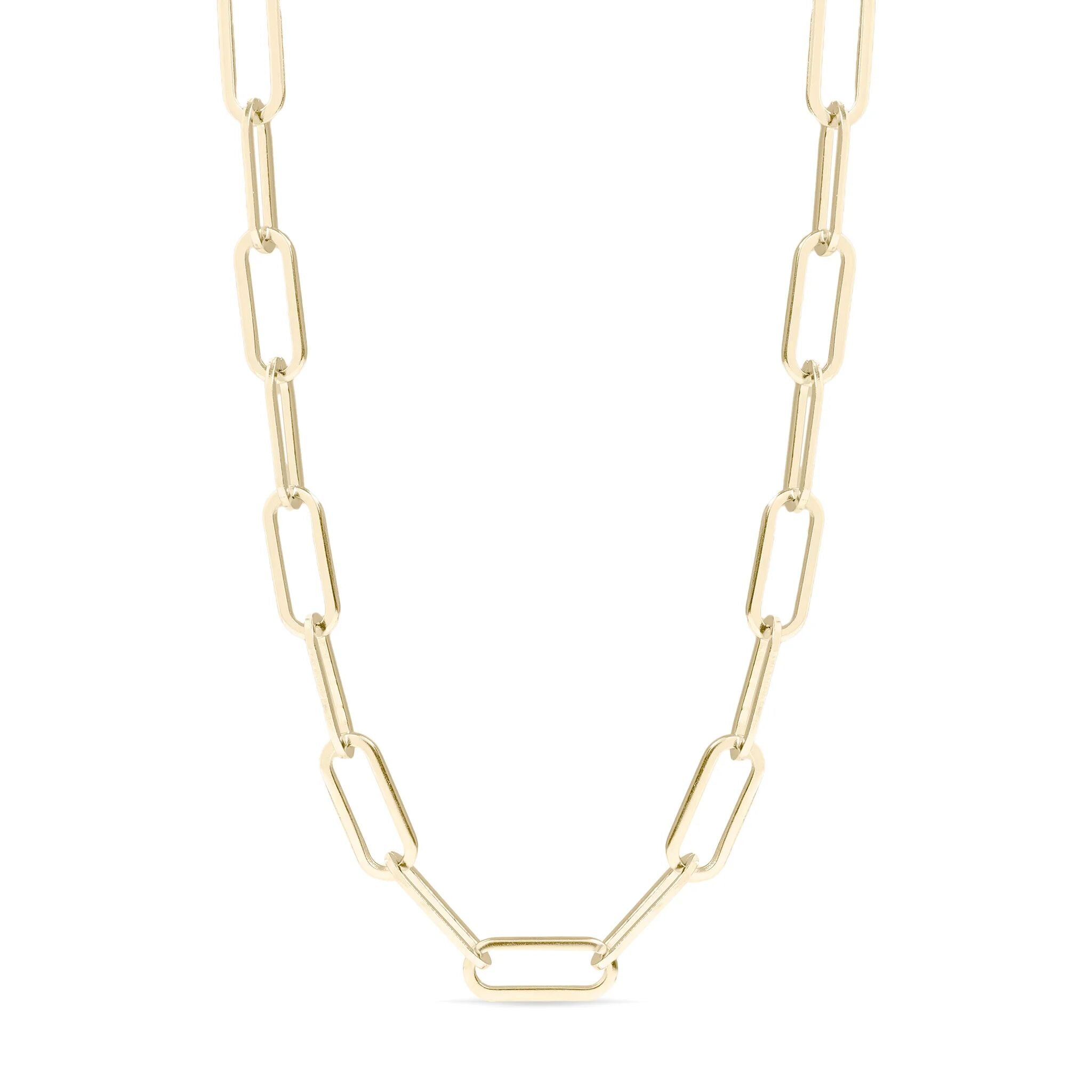 14K Gold Filled PLUS 2.5MM Paperclip Chain Necklace