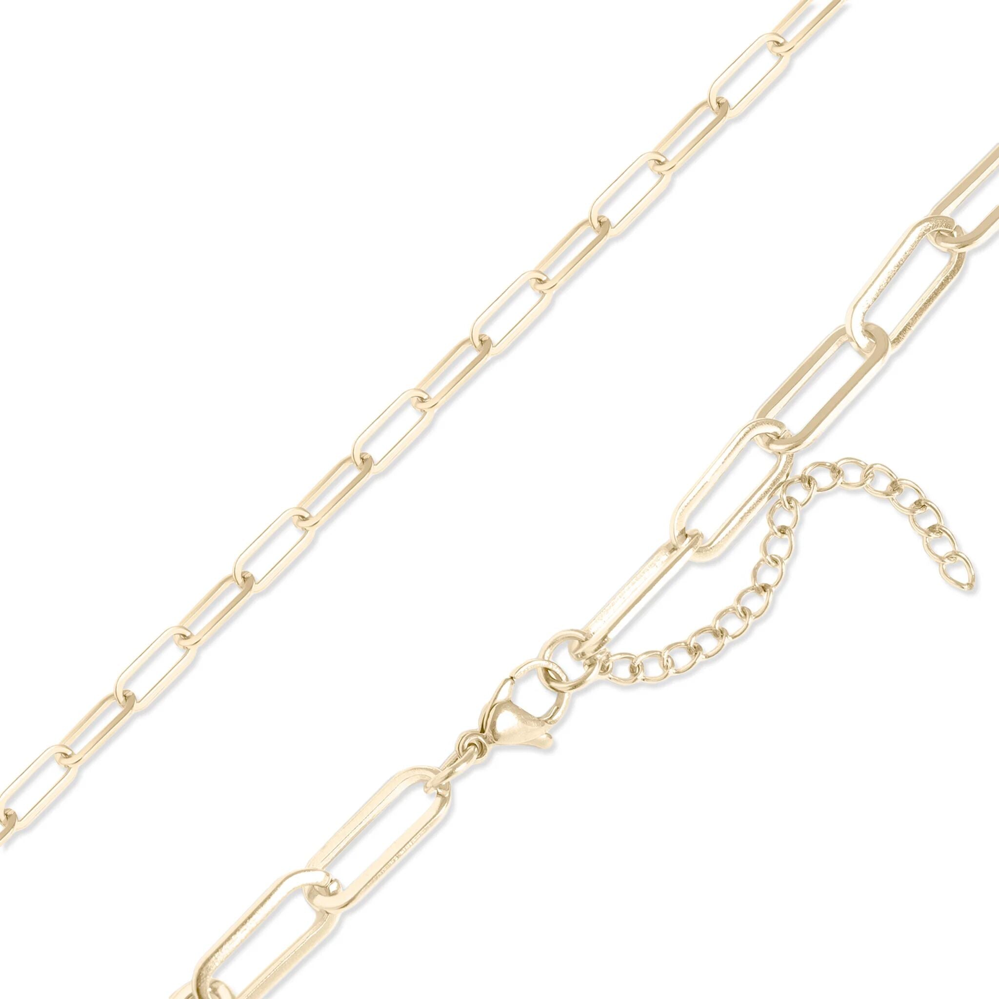 14K Gold Filled PLUS 2.5MM Paperclip Chain Necklace