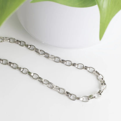 18K Gold PVD Stainless Steel Thick Oval Chain Necklace