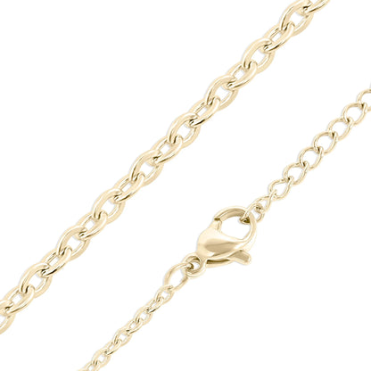 14K Gold Filled PLUS Loop/Cable Chain Necklace