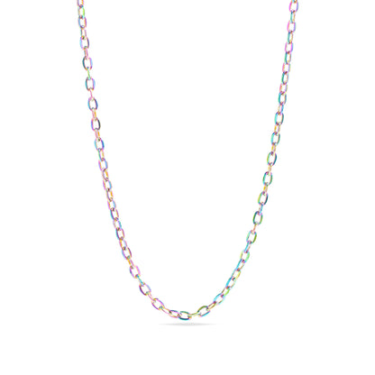 18K Gold PVD Stainless Steel PVD Coated Loop/Cable Chain Necklace