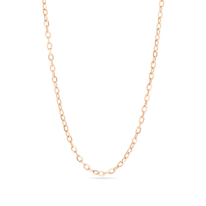 18K Gold PVD Stainless Steel PVD Coated Loop/Cable Chain Necklace