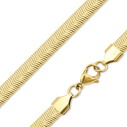 Stainless Steel Gold Snake Chain Necklace