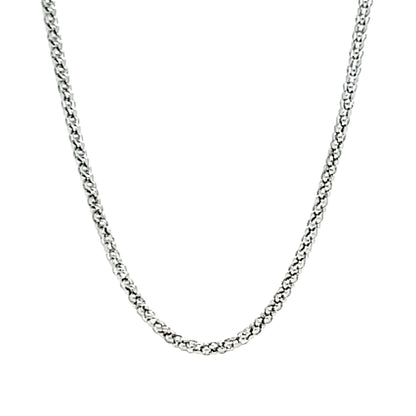 Stainless Steel Popcorn Chain Necklace