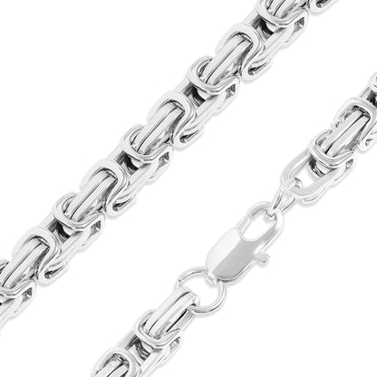 Stainless Steel Byzantine Chain Necklace