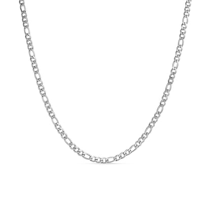 Stainless Steel Figaro Chain Necklace