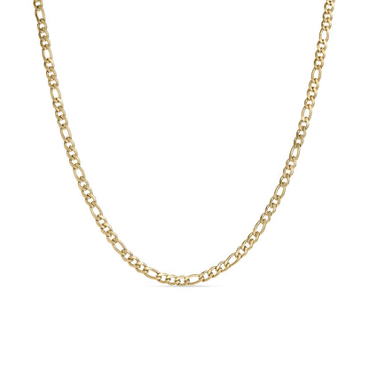 18K Gold PVD Stainless Steel Figaro Chain Necklace