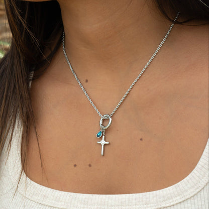 18K Gold PVD Stainless Steel Faith & Love Charm Set