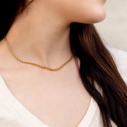 14K Gold Filled PLUS Rope Chain Necklace