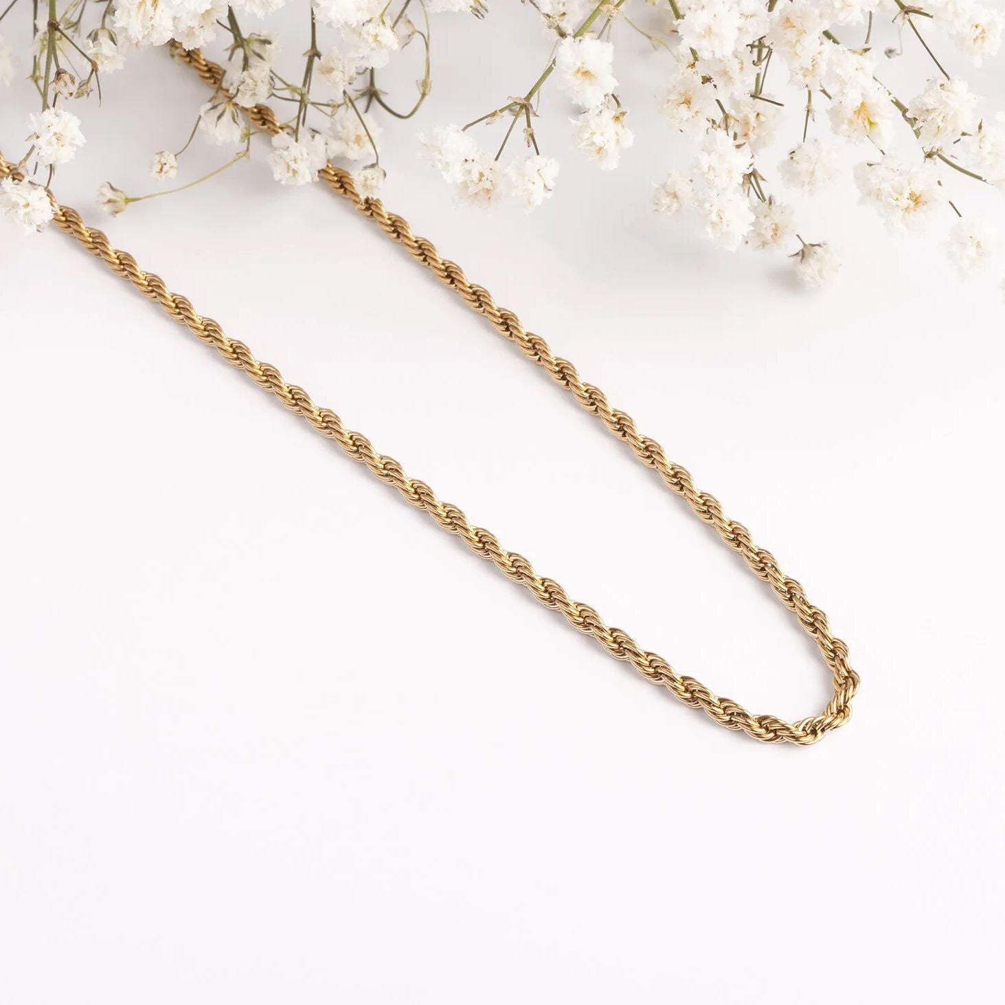 14K Gold Filled PLUS Rope Chain Necklace
