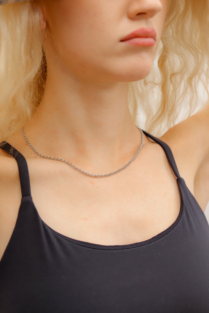 18K Gold PVD Stainless Steel Rolo Chain Necklace