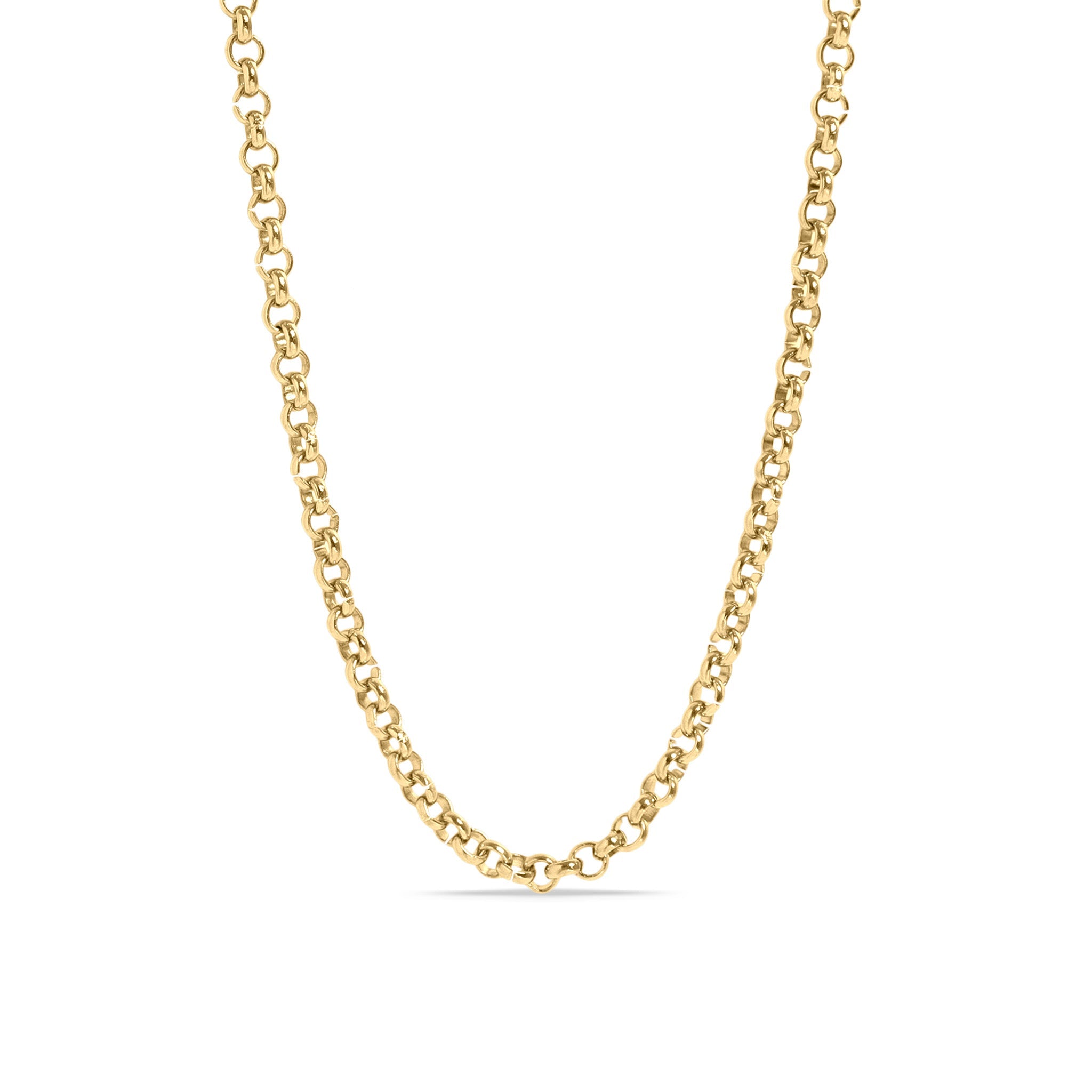 18K Gold PVD Stainless Steel Rolo Chain Necklace