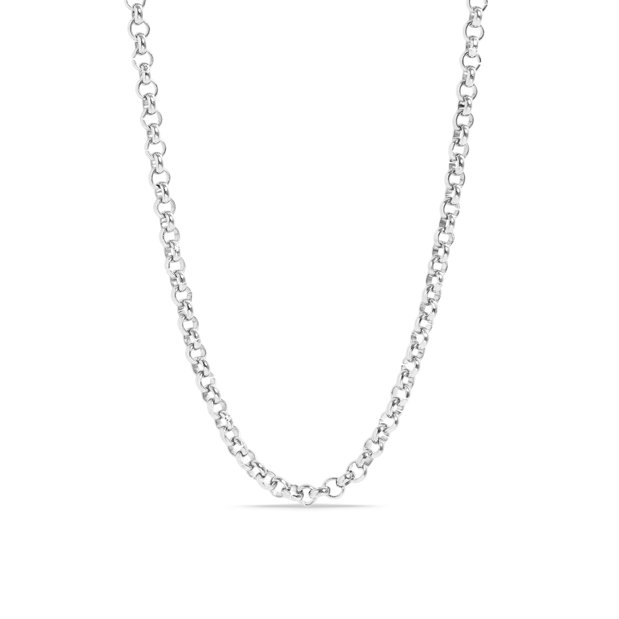 18K Gold PVD Stainless Steel Rolo Chain Necklace