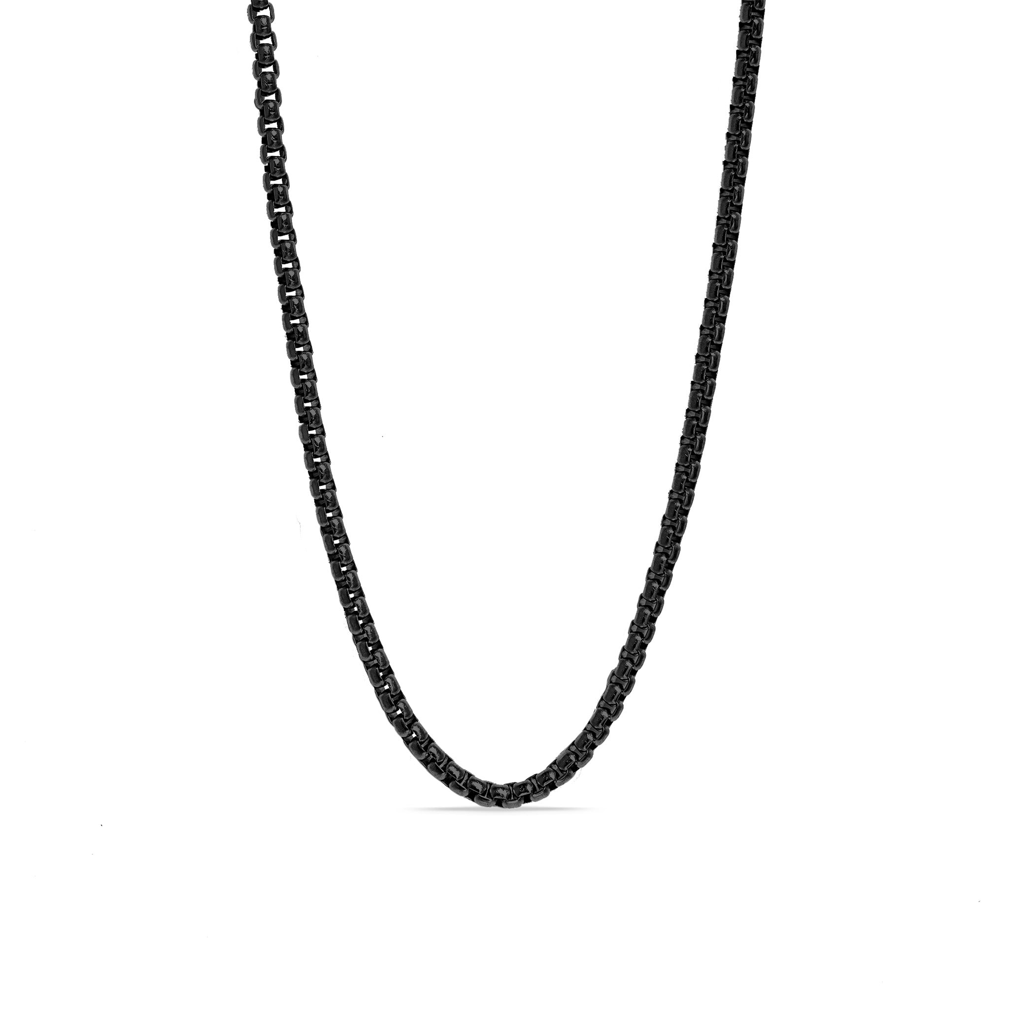 18K Gold PVD Stainless Steel Rounded Box Chain