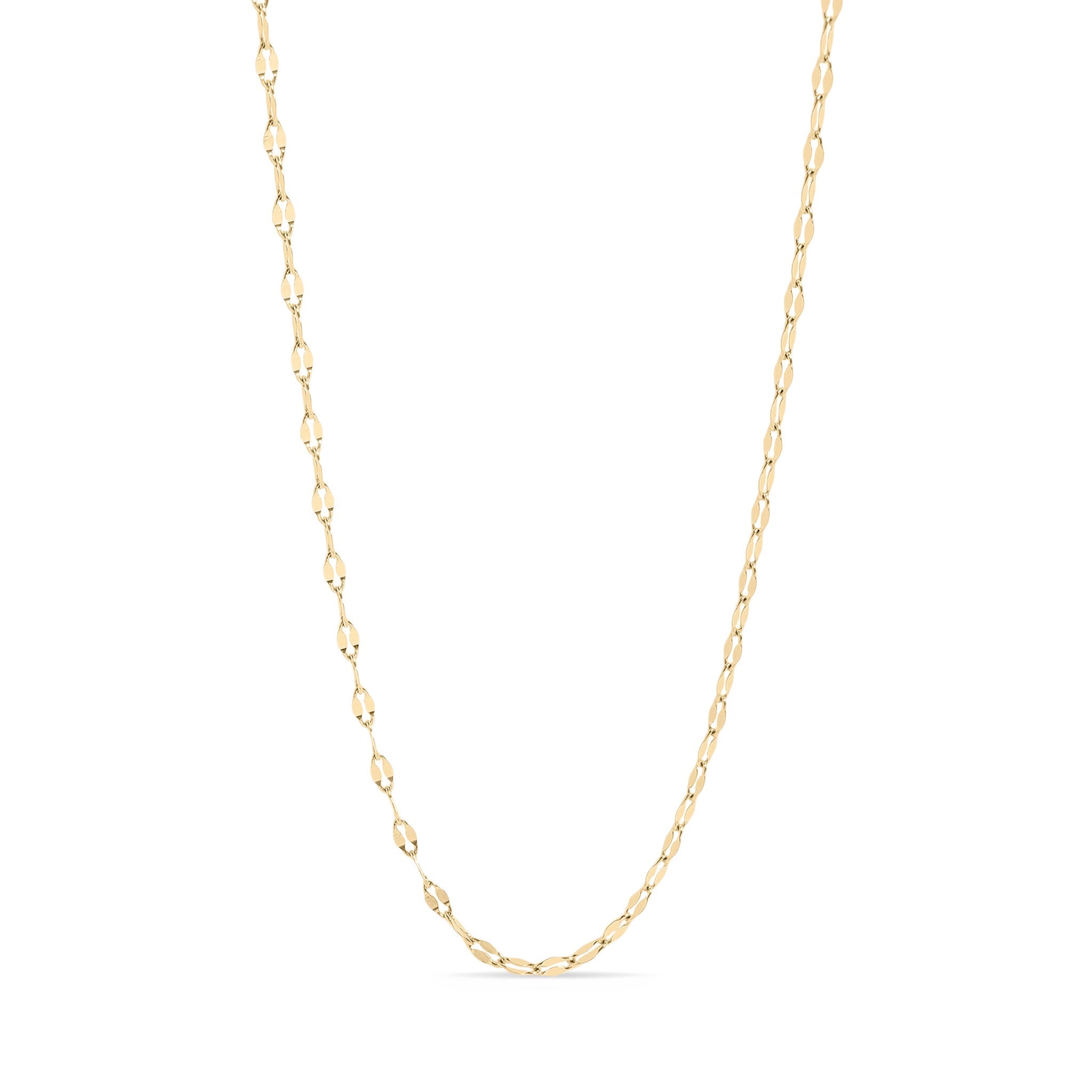 18K Gold PVD Stainless Steel Lip Chain Necklace