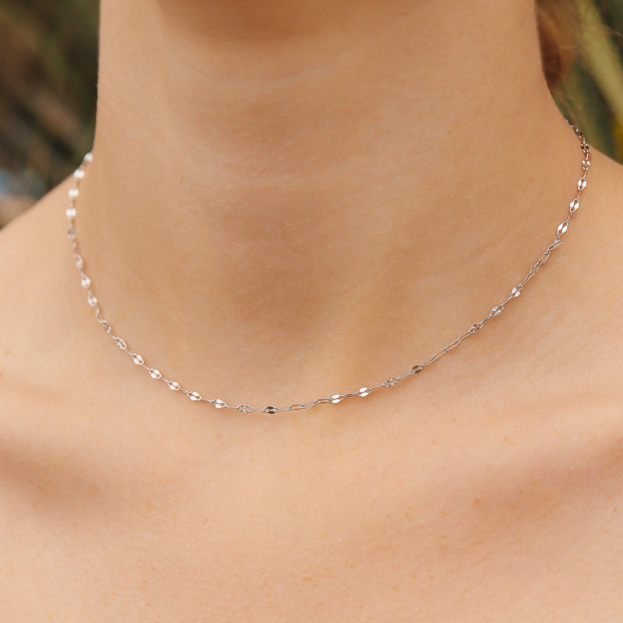 18K Gold PVD Stainless Steel Lip Chain Necklace