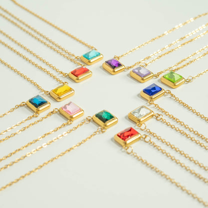18K Gold PVD Stainless Steel Loop Connector Chain Necklace