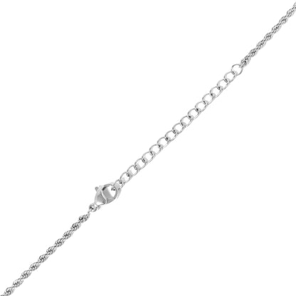 18K Gold PVD Stainless Steel Semi Precious Natural Stone Bar Necklace