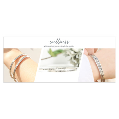 Wellness Engraved Bracelet Display Sticker