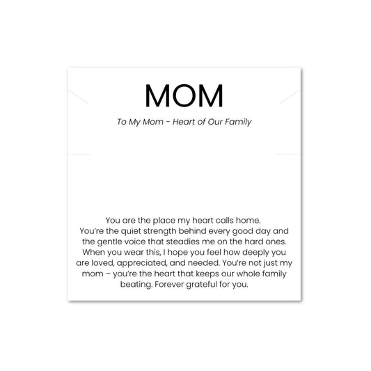 The Star Necklace Mom Gift Set Card