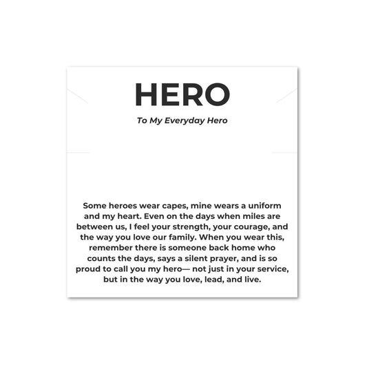 The Hero Bracelet Gift Set Card