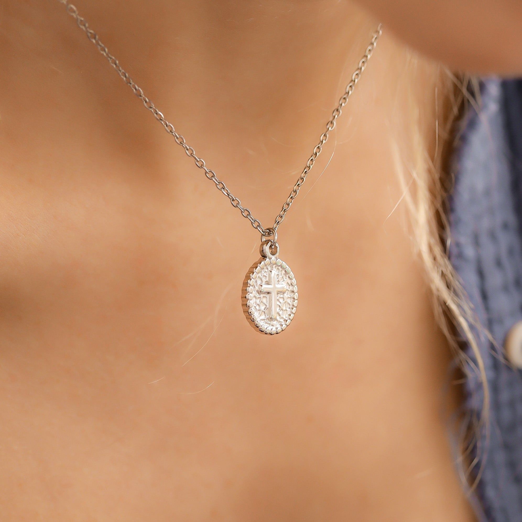 18K Gold PVD Stainless Steel Faith & Love Charm Set