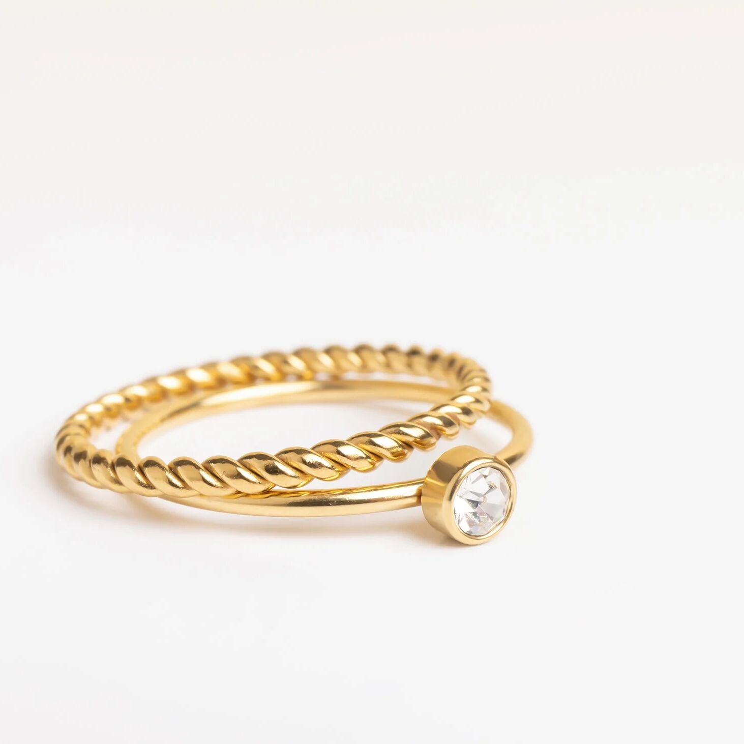 14K Gold Filled PLUS Braided Spacer Ring