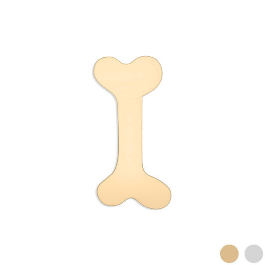 18K Gold PVD Stainless Steel Mini Dog Bone Charm