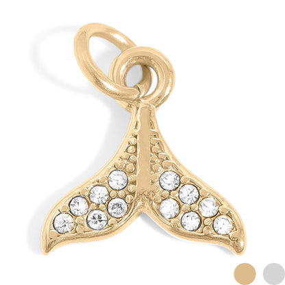 18K Gold PVD Stainless Steel Mermaid Tail Charm
