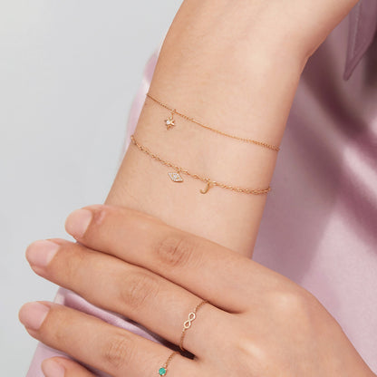 Permanent Jewelry 14K Solid Gold Initial Charms